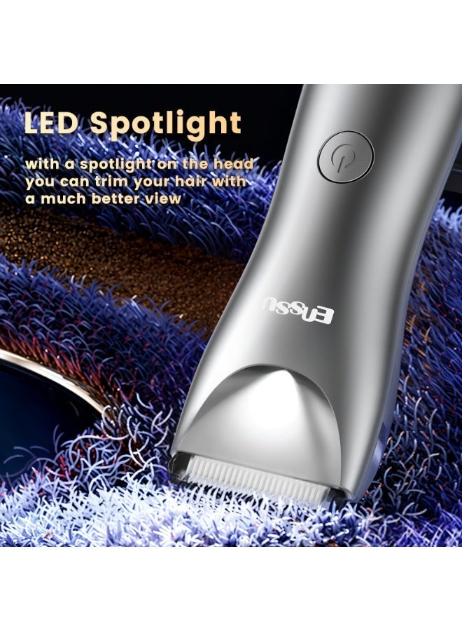 ENSSU Advanced Manscape for Men with BLADELOCK™ & LED Spotlight,Redefines Safe Body Hair Trimmer for Men. Engineered with a 6000 RPM Motor&LCD Display, This Trimmer for Men Offers Unmatched Tech-Driven Grooming. - Image 4